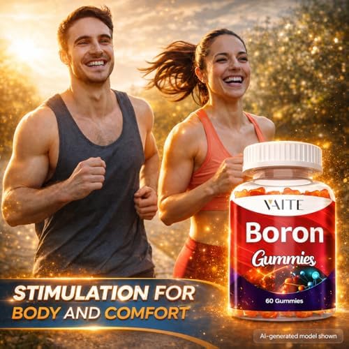 Suplemento de Boro para Hombres y Mujeres – Gomas de 10mg – Veganas, No Transgénicas, Sin Gluten – Apoya la Fuerza Ósea, Flexibilidad Articular y - imagen 6