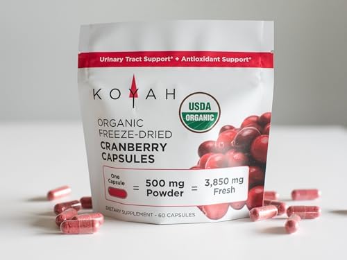 KOYAH - Cápsulas Orgánicas de Arándano - Frutas Enteras Liofilizadas - 500 mg por Cápsula - Soporte para el Tracto Urinario y Antioxidante - 60 - imagen 7