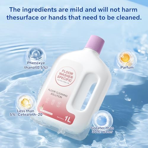 Solución Desodorante Floral Fresca Compatible con Tineco/Shark/Swiffer/Bona/Roborock, Sin Residuos ni Rayas, Ideal para Aspiradoras Robot y - imagen 2