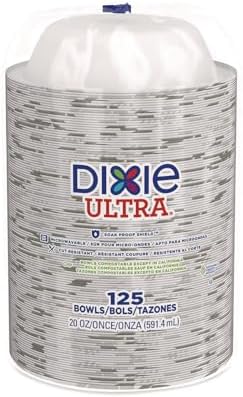 Tazones de papel Dixie 936975 Ultra Pathways de 20 oz, peso pesado, 125 por paquete (SX20PATH) - imagen 1