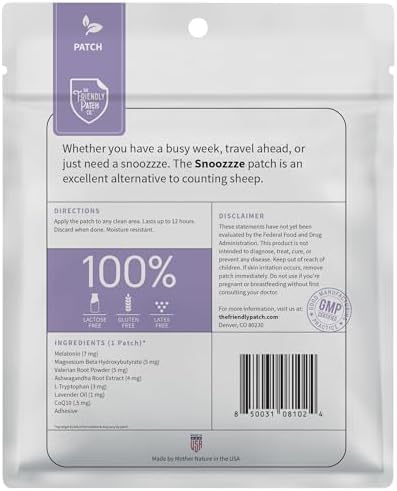 Parches de Sueño The Friendly Patch de 28 Días | Apoyo Natural para Dormir con Melatonina 7mg y Magnesio - imagen 2