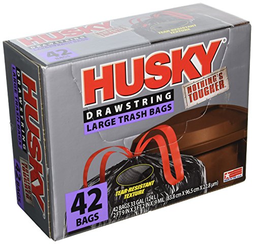 Bolsa de Basura Negra con Cuerda POLY AMERICA HK33DS042B, 42 Piezas, 33 Galones - imagen 5