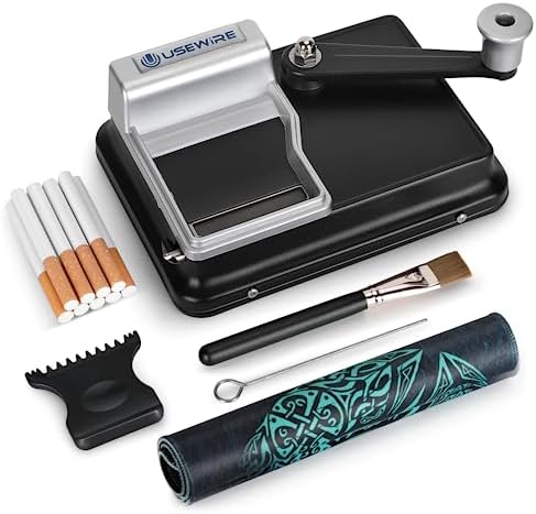 Máquina de Enrollar Cigarrillos USEWIRE, Manual y Portátil, Inyector de Tabaco para Tubos de 0.31 pulgadas/8 mm, Regalo Perfecto para Fiestas - imagen 1