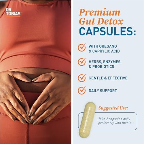 Dr. Tobias Soporte para Cándida, Complejo de Equilibrio de Flora Intestinal con Orégano, Ácido Caprílico, Enzimas y Probióticos, 60 Cápsulas, 30 - imagen 3