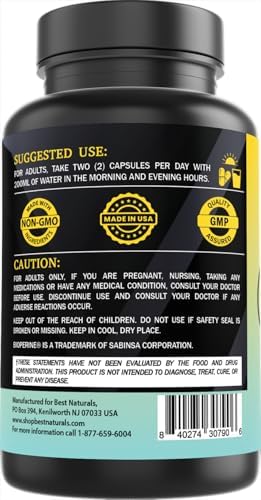 Best Naturals Berberina Liposomal 1200 mg con Bioperine - 90 Cápsulas Veganas con Cromo, Extracto de Canela y Fibra. - imagen 6