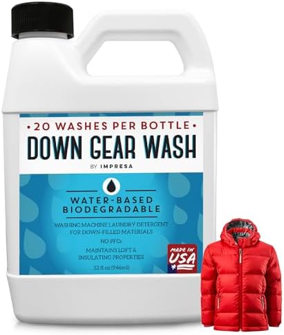 Detergente IMPRESA para Lavado de Plumón - 32 Fl Oz (20 Lavados), Líquido y Sin Fragancia - Seguro para Abrigos y Edredones de Plumón - imagen 1