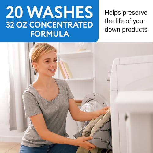 Detergente IMPRESA para Lavado de Plumón - 32 Fl Oz (20 Lavados), Líquido y Sin Fragancia - Seguro para Abrigos y Edredones de Plumón - imagen 5