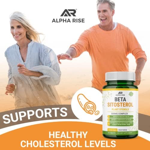 Beta Sitosterol - Tabletas de 500mg - No OGM - Apoyo a la Salud Prostática y Niveles de Colesterol Saludables - Complejo de Fitosteroles - Esteroles - imagen 4