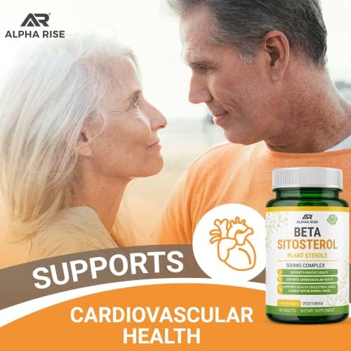 Beta Sitosterol - Tabletas de 500mg - No OGM - Apoyo a la Salud Prostática y Niveles de Colesterol Saludables - Complejo de Fitosteroles - Esteroles - imagen 5