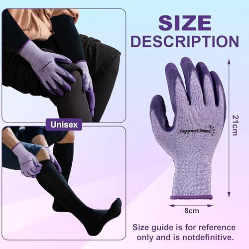 Guantes SUPPORTSMART para Colocación de Medias de Compresión - Resistentes, Reutilizables, Sin Látex - Fácil Colocación y Retiro para Medias, Hasta - imagen 2