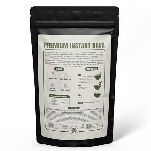 Kava Calm 100% Extracto de Raíz en Polvo Natural Instantáneo, 1oz, Soluble en Agua, Para Todos a Partir de 6 Años - imagen 2