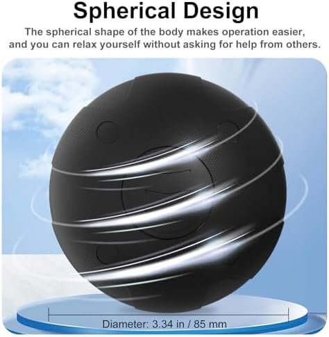 Bola de Masaje Vibratoria JIEJUNJIE con 5 Modos de Velocidad para Recuperación Muscular y Liberación Miofascial - Bola de Masaje Profundo para Puntos - imagen 2