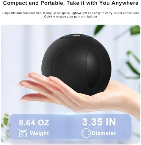 Bola de Masaje Vibratoria JIEJUNJIE con 5 Modos de Velocidad para Recuperación Muscular y Liberación Miofascial - Bola de Masaje Profundo para Puntos - imagen 6