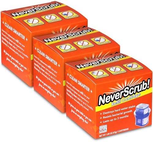Cartucho de Repuesto NeverScrub! para Sistema de Inodoro Autolimpiante - 1.65 oz, Dura Hasta 3-5 Meses de Limpieza Continua del Inodoro - imagen 1