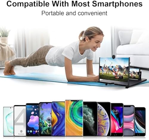 Amplificador de Pantalla para Teléfono, Lupa HD de 10 Pulgadas para Películas, Videos y Juegos, Ligera y Plegable con Soporte Móvil - imagen 4
