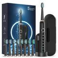 Cepillo de Dientes Eléctrico Rtauys para Adultos, 8 Cabezas de Cepillo y Estuche de Viaje, 5 Modos con Temporizador Inteligente de 2 Minutos, Carga - imagen 1