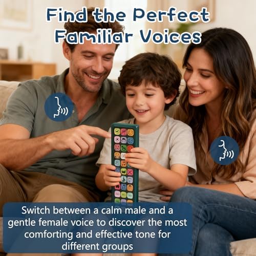 Dispositivo AAC Skdtazrz para Autismo y Niños y Adultos No Verbales, 24 Voces Preinstaladas, 6 Botones de Grabación, Voz Masculina/Femenina, Ayuda de - imagen 5