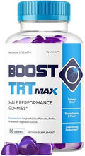 Boost TRT Max - Gomas oficiales para hombres con fórmula natural avanzada, apoyo máximo para el rendimiento y bienestar general, 1 mes de suministro - imagen 1