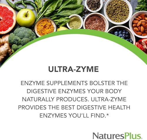 NaturesPlus Ultra-Zyme - 90 Tabletas - Suplemento Enzimático para una Digestión Saludable - Libre de Gluten - 45 Porciones - imagen 3