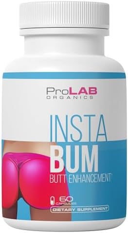 ProLab Organics InstaBum Tabletas para Aumento de Glúteos – Levanta, Moldea y Rellena – Crecimiento Rápido para un Trasero y Caderas Más Grandes – - imagen 1
