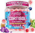 Gomitas de Cortisol para Hombres y Mujeres, Suplemento Reductor de Cortisol 19 en 1 con Vitaminas B, Magnesio, Ashwagandha, Azafrán y Más, 60 Unidades - imagen 1