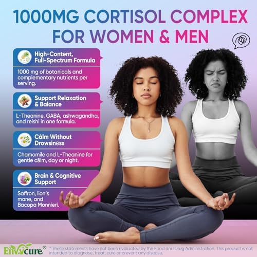 Gomitas de Cortisol para Hombres y Mujeres, Suplemento Reductor de Cortisol 19 en 1 con Vitaminas B, Magnesio, Ashwagandha, Azafrán y Más, 60 Unidades - imagen 4
