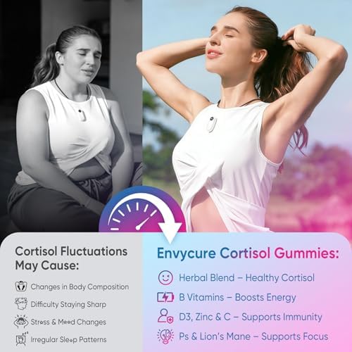 Gomitas de Cortisol para Hombres y Mujeres, Suplemento Reductor de Cortisol 19 en 1 con Vitaminas B, Magnesio, Ashwagandha, Azafrán y Más, 60 Unidades - imagen 7