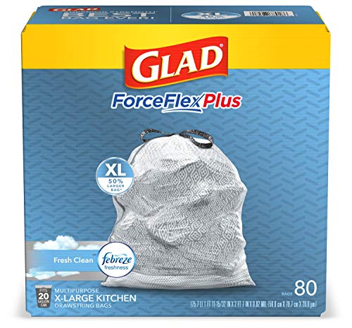 Bolsas de Basura Glad, Force Flex Kitchen Pro, con Cinta, Fresco y Limpio, Paquete de 80 - imagen 4