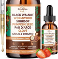 ReviNutra Limpieza de 16 en 1 con Ajenjo, Nogal Negro y Clavo para Humanos, Gotas Líquidas con Aceite de Soursop y Orégano, 2 Fl Oz, Sabor Fresa - imagen 1