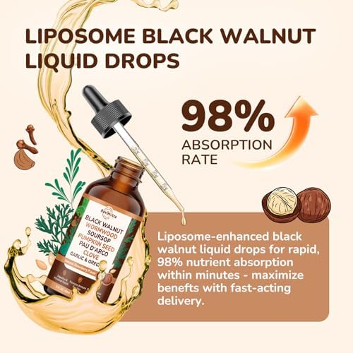 ReviNutra Limpieza de 16 en 1 con Ajenjo, Nogal Negro y Clavo para Humanos, Gotas Líquidas con Aceite de Soursop y Orégano, 2 Fl Oz, Sabor Fresa - imagen 6