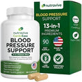 Suplemento Nutravive 13 en 1 para la Salud del Corazón – Apoya la Circulación y Niveles de Presión Arterial – con Espino, Ajo, Hoja de Olivo, - imagen 1