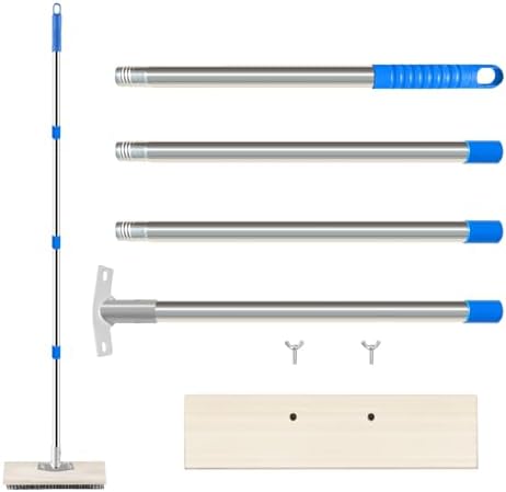 Cepillo de Acero Inoxidable SUNBABA con Mango de 62, Escoba de Cerdas Metálicas para Limpiar Pisos de Patio, Jardines y Garajes, Ideal para Remover - imagen 4