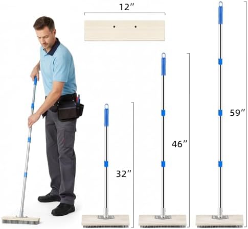 Cepillo de Acero Inoxidable SUNBABA con Mango de 62, Escoba de Cerdas Metálicas para Limpiar Pisos de Patio, Jardines y Garajes, Ideal para Remover - imagen 7