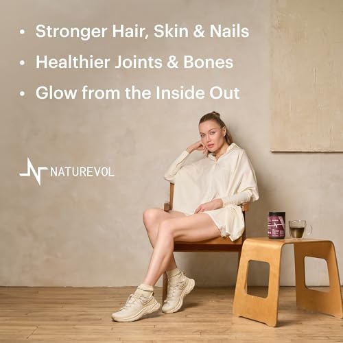 NATUREVOL Polvo de Péptidos de Colágeno Múltiple – Hidrolizado Tipos I, II, III, V, X con Biotina, Vitamina C y Ácido Hialurónico | Apoyo para - imagen 5