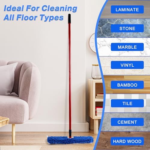 Paquete de 3 Cabezas de Repuesto para Trapeador O-Cedar Dual-Action Flip Mop, Refil de Microfibra Chenille Lavable y Reutilizable para Limpieza en - imagen 2