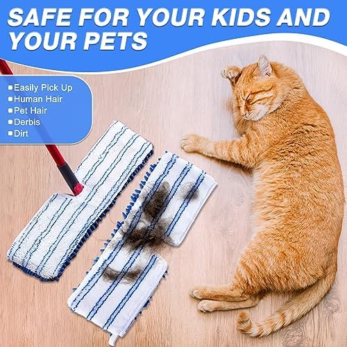 Paquete de 3 Cabezas de Repuesto para Trapeador O-Cedar Dual-Action Flip Mop, Refil de Microfibra Chenille Lavable y Reutilizable para Limpieza en - imagen 7