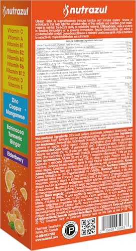 Nutrazul Super Inmunidad 30 Tabletas Efervescentes, 20 Vitaminas y Minerales, Extractos Herbales para tu Rutina Diaria, Sabor Naranja, Sin Gluten y - imagen 7