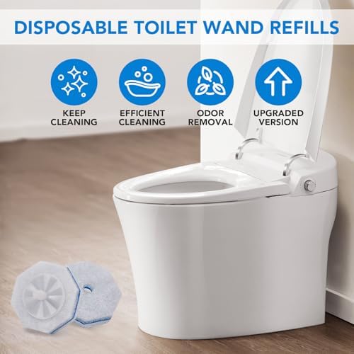 50 Piezas de Recargas Desechables para Varita de Inodoro Clorox, Cabezas de Reemplazo Mejoradas Compatibles con Varita de Limpieza de Baño - imagen 4