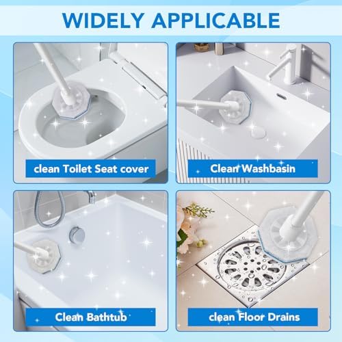 50 Piezas de Recargas Desechables para Varita de Inodoro Clorox, Cabezas de Reemplazo Mejoradas Compatibles con Varita de Limpieza de Baño - imagen 6