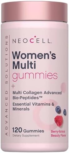 NeoCell Gummy Multivitamínico para Mujeres con Colágeno | 120 Gomas | Vitaminas y Minerales Esenciales | Sabor a Baya - imagen 1