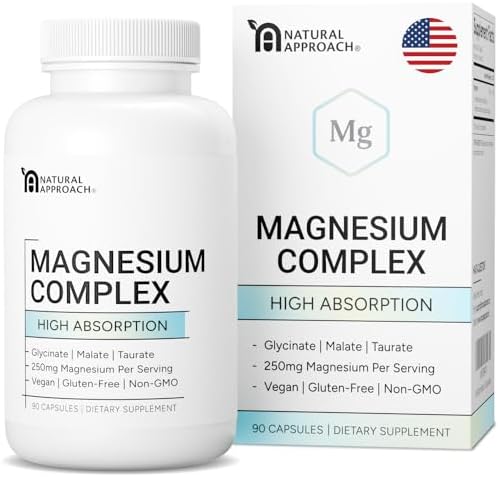 Complejo de Magnesio de Alta Absorción con Glicinato, Malato y Taurato - Suplemento Premium para Sueño, Relajación, Calambres y Alivio del Estrés - - imagen 1
