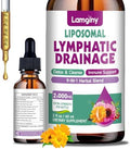Gotas Liposomales para Drenaje Linfático, Suplementos 9 en 1 para Desintoxicación y Limpieza, con Equinácea, Diente de León, Saúco, Raíz de Bardana y - imagen 1