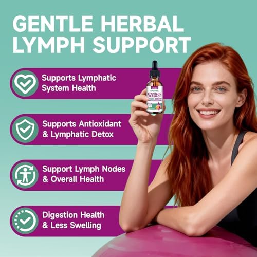 Gotas Liposomales para Drenaje Linfático, Suplementos 9 en 1 para Desintoxicación y Limpieza, con Equinácea, Diente de León, Saúco, Raíz de Bardana y - imagen 2