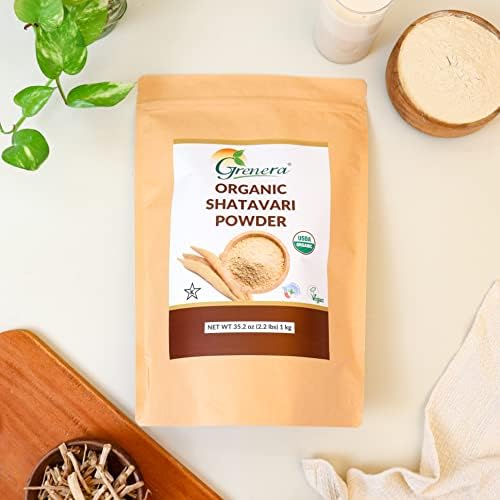 Polvo de Shatavari Orgánico Grenera | Raíz de Shatavari Certificada USDA | Ingrediente Único, Sin OGM y Sin Gluten | Asparagus racemosus | Mezcla - imagen 4