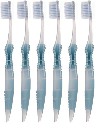 Cepillo de Dientes Sofresh con Hilo Dental - Tamaño Adulto | Elige tu Color | (6, Azul) - imagen 1