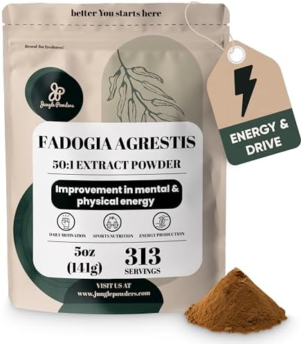 Extracto de Fadogia Agrestis Jungle Powders para Hombres 50:1 - 313 Porciones, 5 Onzas de Suplemento Nigeriano para Salud Masculina, Apoyo a la Pasión - imagen 1