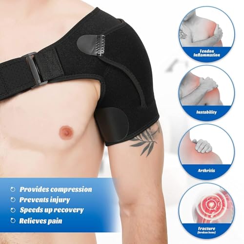 Faja para Hombro Sundpik para Hombre y Mujer, Inmovilizador de Manguito Rotador, Manga de Compresión para Hombros, Fijación de Brazo - imagen 2
