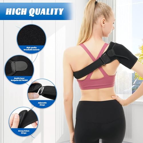 Faja para Hombro Sundpik para Hombre y Mujer, Inmovilizador de Manguito Rotador, Manga de Compresión para Hombros, Fijación de Brazo - imagen 3