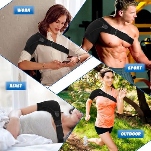 Faja para Hombro Sundpik para Hombre y Mujer, Inmovilizador de Manguito Rotador, Manga de Compresión para Hombros, Fijación de Brazo - imagen 6