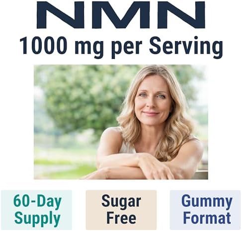 Gomitas SHIZAM NMN – Suplemento de Nicotinamida Mononucleótido (NMN) 1000 mg por porción | Formato de Suplemento NAD+ | Sin Azúcar | 120 Gomitas | - imagen 2